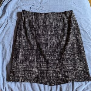 Brown and black skirt size 16